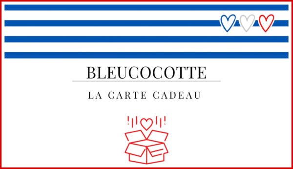 carte cadeau Bleucocotte valable sur toute la boutique